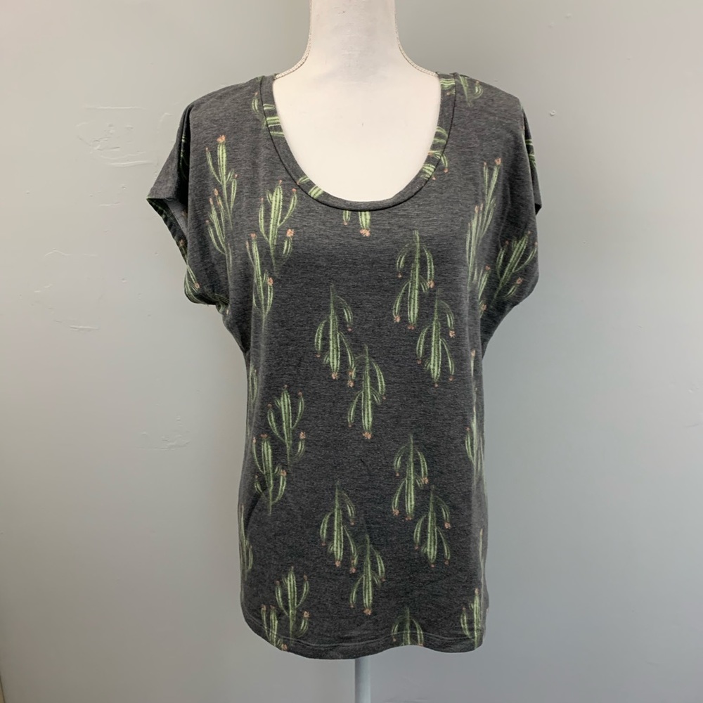 🌵Anthropologie pleione cactus print top Medium /Large